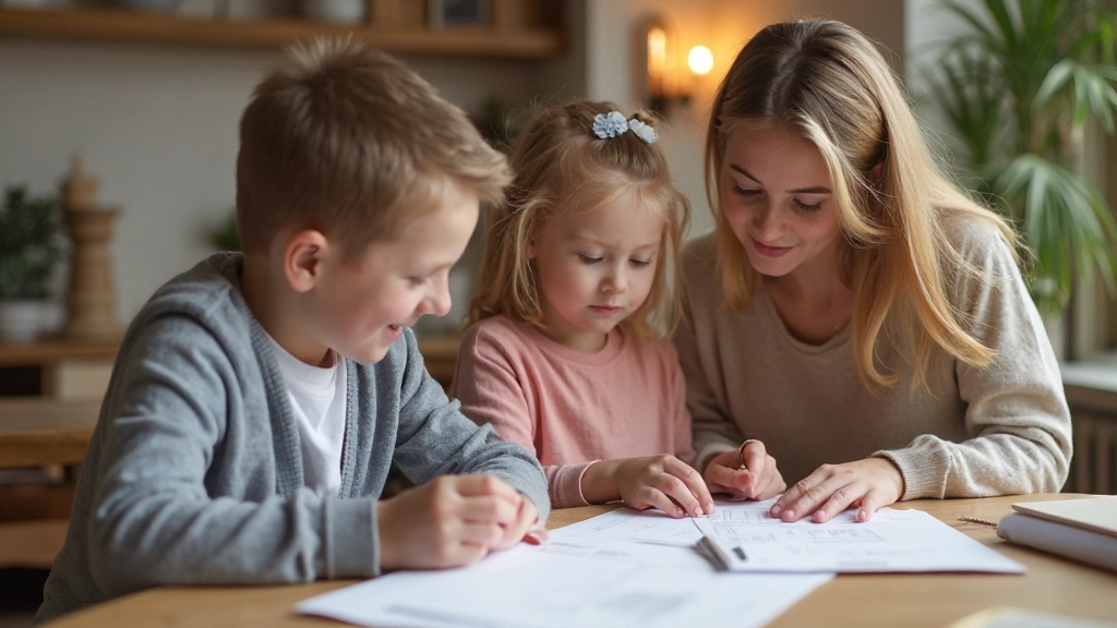 Молодая семья планирует финансовое будущее вместе дома